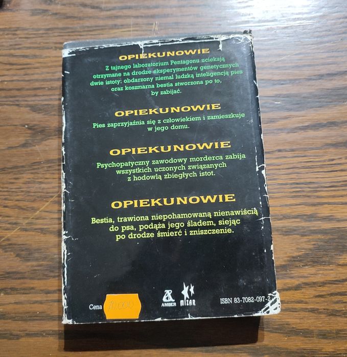 Dean R. Koontz - Opiekunowie wyd. I Amber Mizar 1993