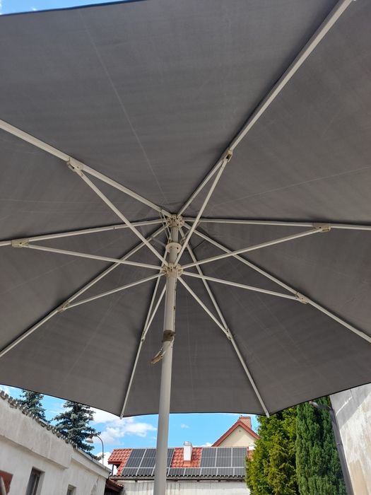 Parasol ogrodowy 4 m okrągły kompletny nowe poszycie