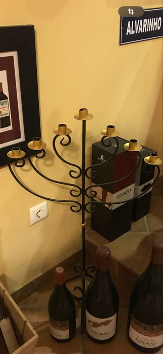 Castiçal em Ferro rustico