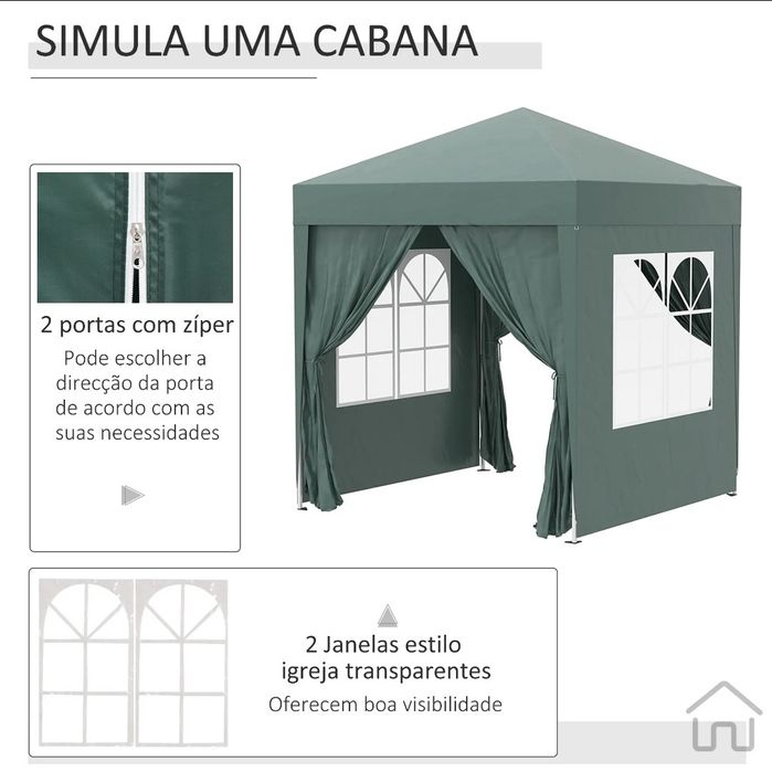Tenda paddock abrir 2x2