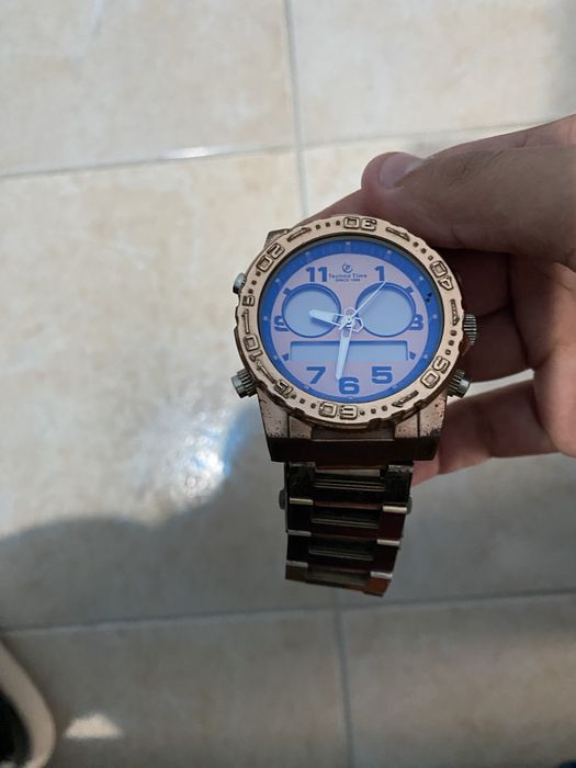 Relógio Bronze/Salmão