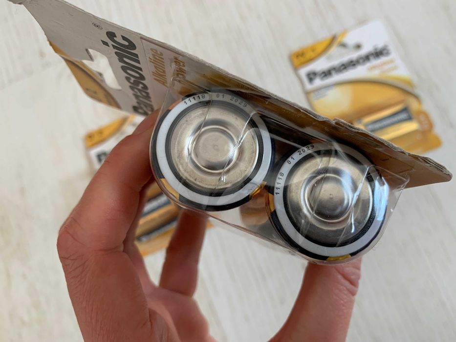Bateria alkaliczna Panasonic LR20 oraz 9V całość