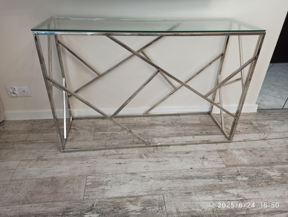 Konsola i ława chrom