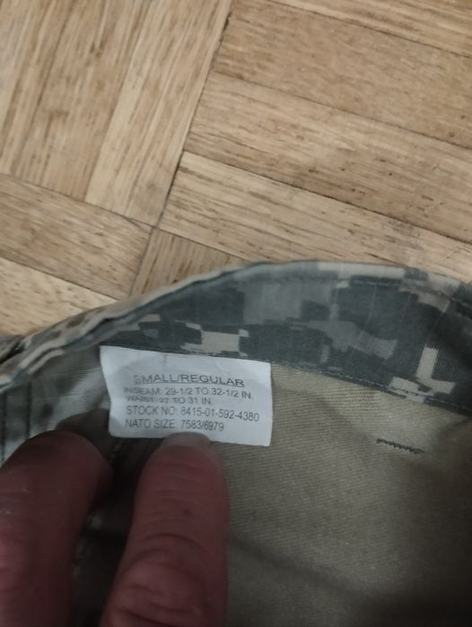 Spodnie wojskowe US Army camo UCP  roz S regular