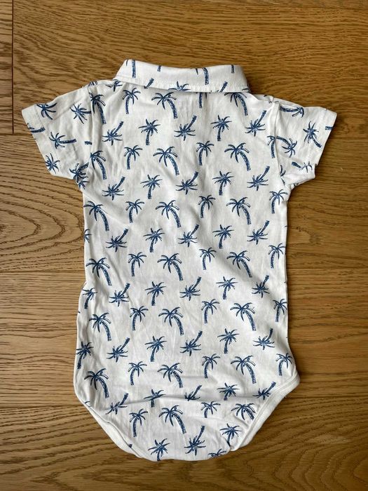 Koszulobody niemowlęce Fox & Bunny (biało-granatowe, 86 cm)