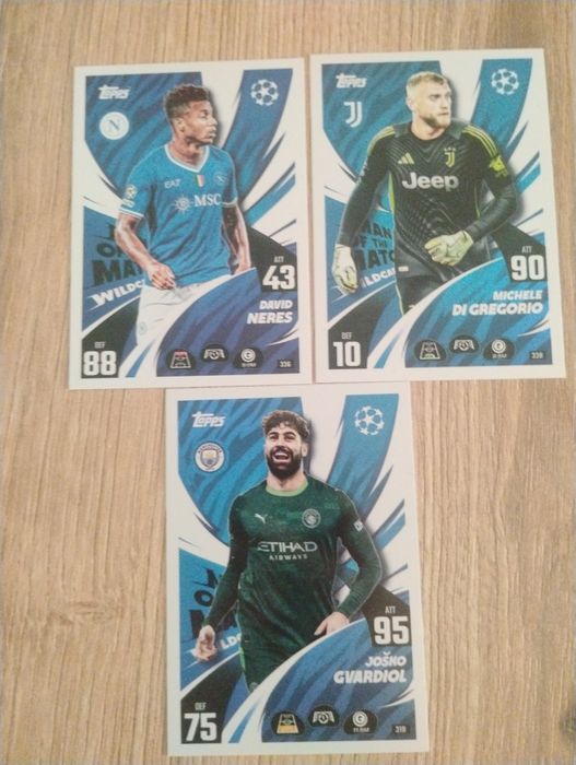 3 karty Man of the match