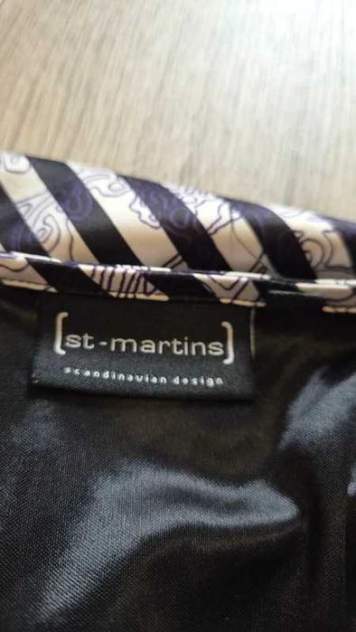 Sukienka w paski lejący dekolt rękaw ¾ St-Martins 38/M