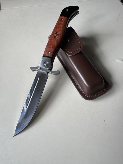 Нож складной финка автоматическая нквд раскладной