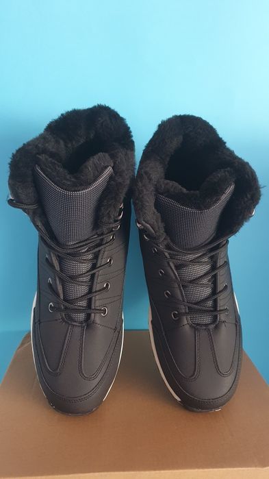 Buty nowe ocieplane zimowe czarne rozmiar 42 / wkładka 27 cm