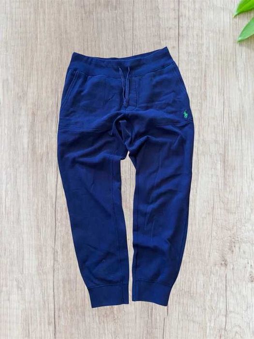 Spodnie dresowe Ralph Lauren Logo haft S navy granatowy sport style