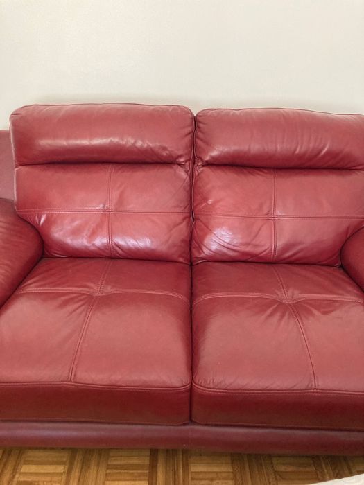 Sofá em pele - 2 lugares