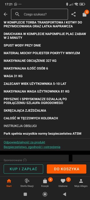 Basen, zjeżdżalnia dmuchaniec dla dzieci