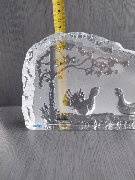 Szklana ozdoba "przycisk"