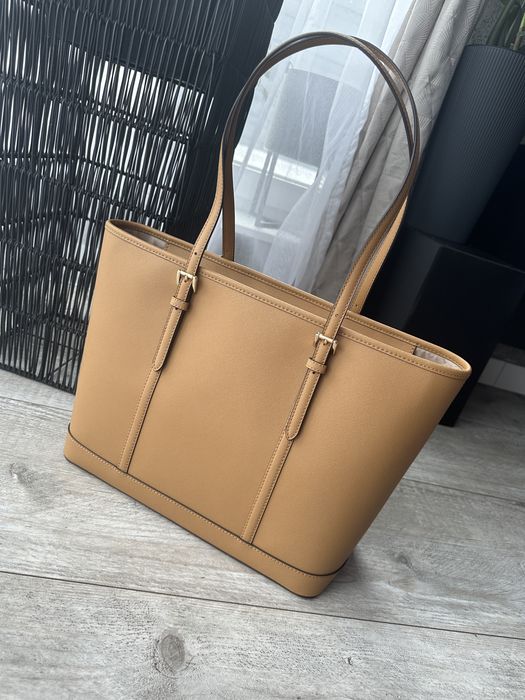 Nowa shopperka Michael Kors Jer Set Travel Large brąz deer skóra