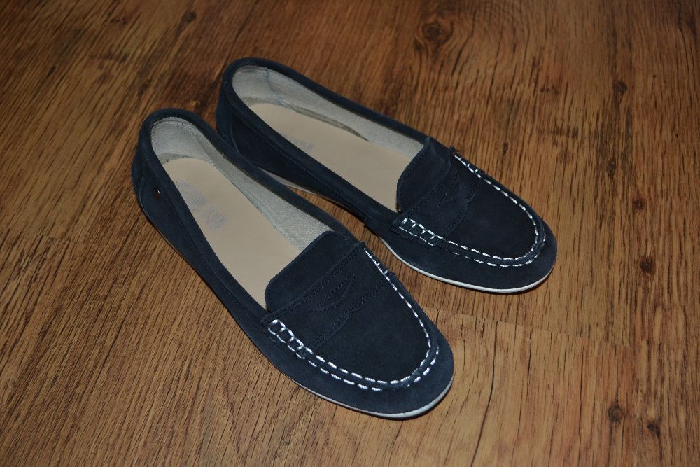 Granatowe mokasyny PierOne