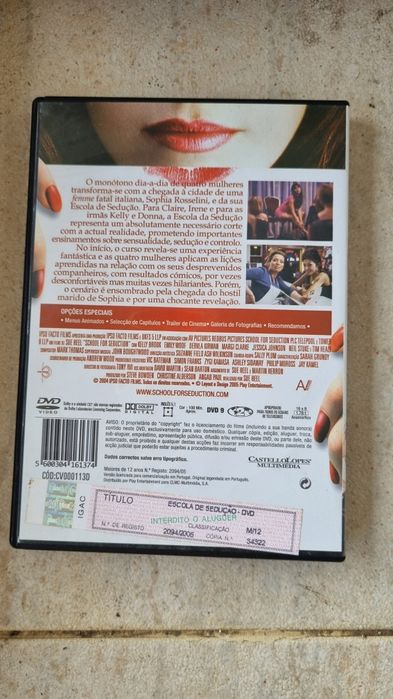 Dvd escola de sedução