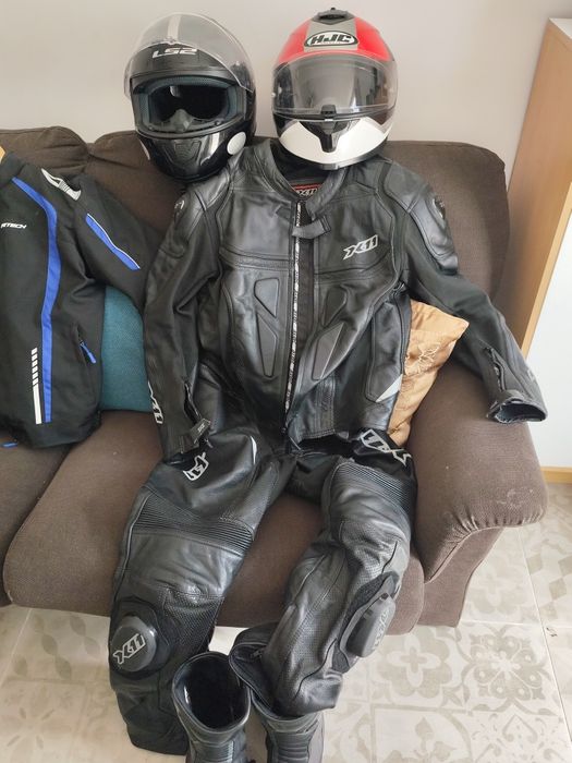Agasalho completo x11 moto pista como novo