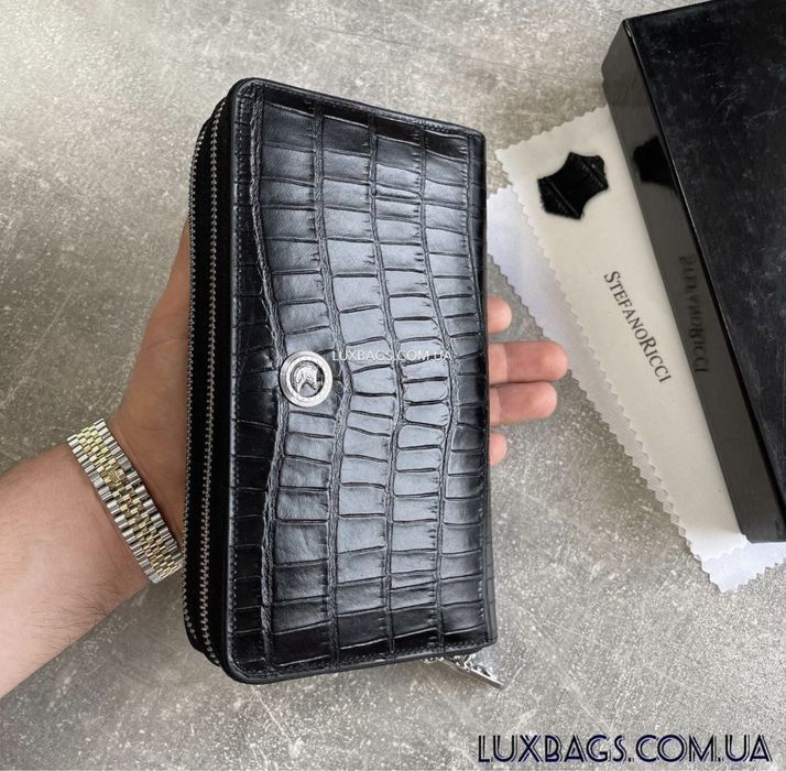 Кожаный мужской кошелек портмоне клатч Stefano Ricci