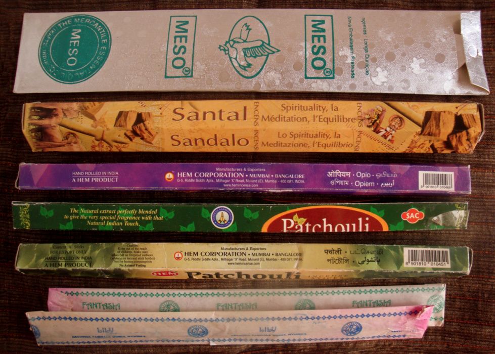 Incenso Perfume IncensarioIndia Opio Patchouli Sandalo Lotus Meditacao