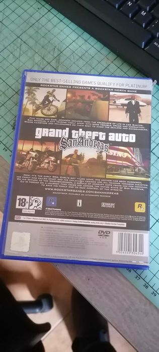 GTA San Andreas - Capa do jogo - Playstation 2