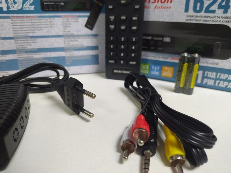 World Vision T624D2 приставка т2 приемник тюнер ресивер DVB-T2/C YouTu