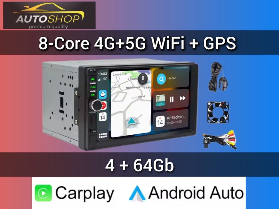 ‼️+Камера‼️Магнітола 7 дюймів 2 Din Android 2/32, 4/64gb