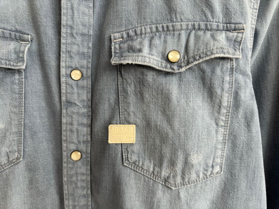 G-STAR RAW Оригінал чоловіча рубашка сорочка джинсова розмір S