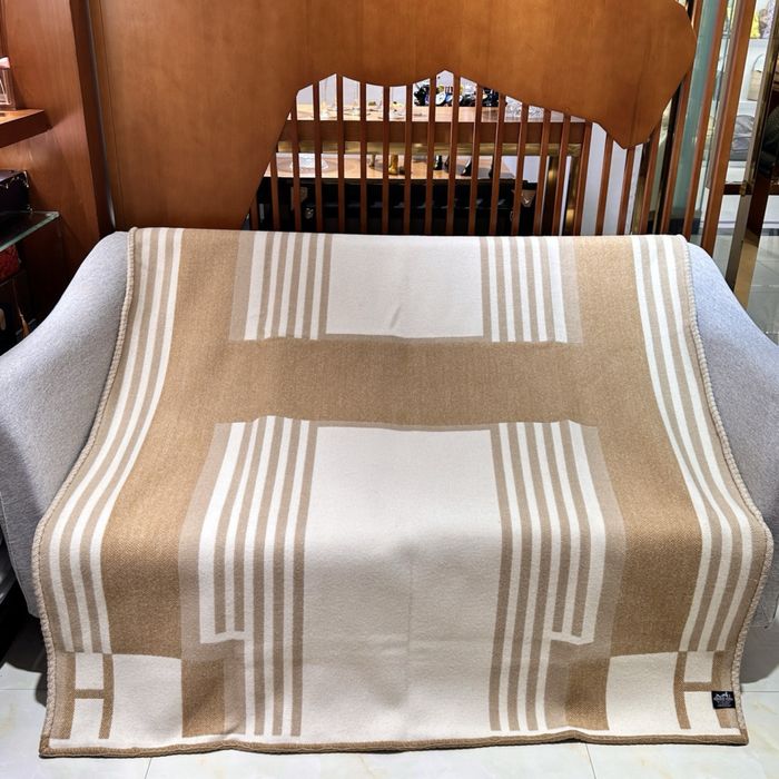 Плед Hermès Ithaque — шерсть мериноса и кашемир, люкс 135×170