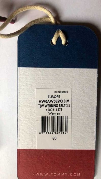 Pasek damski Tommy Hilfiger r. 80