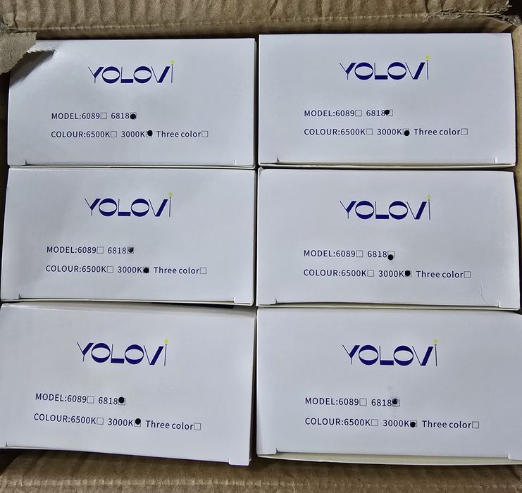 Zestaw 6 wpuszczanych halogenów led