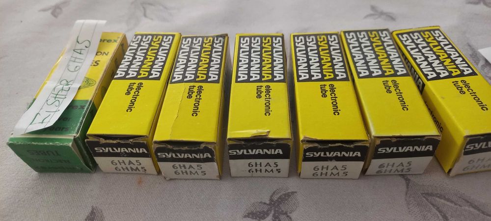 Lote 7 Válvulas Sylvania / Hoffman 6HM5 / EC900 NOS (Áudio)