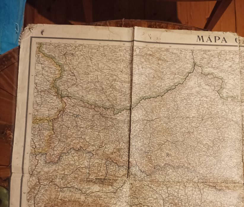 Mapa Galicji (Galicji) przedwojenna