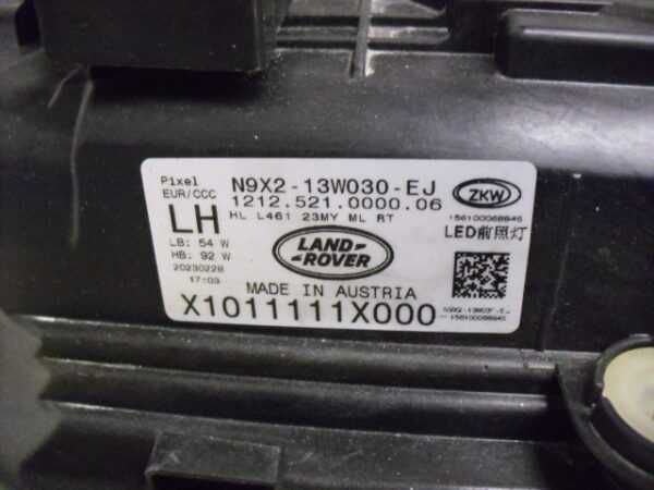 Range Rover L461 LHD 2023 LHD farol Led Pixel farois