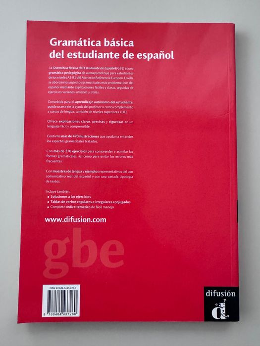 Gramática básica del estudiante de español A1-B1