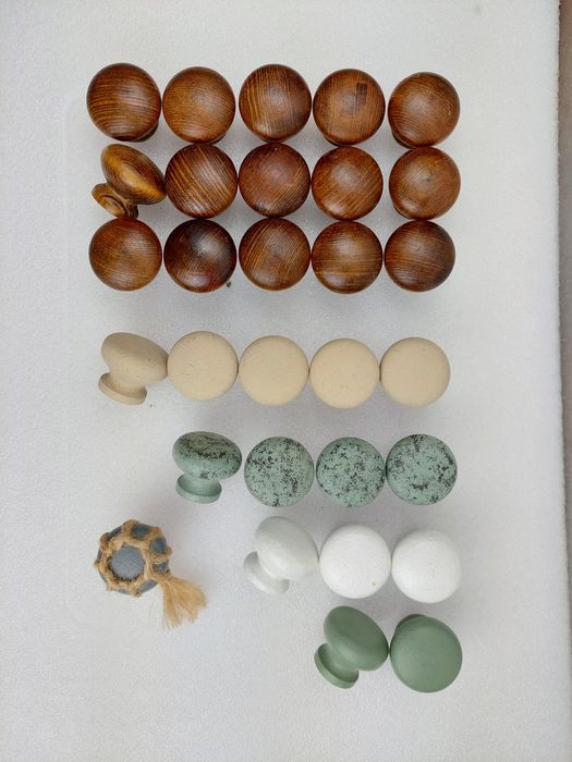 Gałka uchwyt meblowy do mebli drewniany