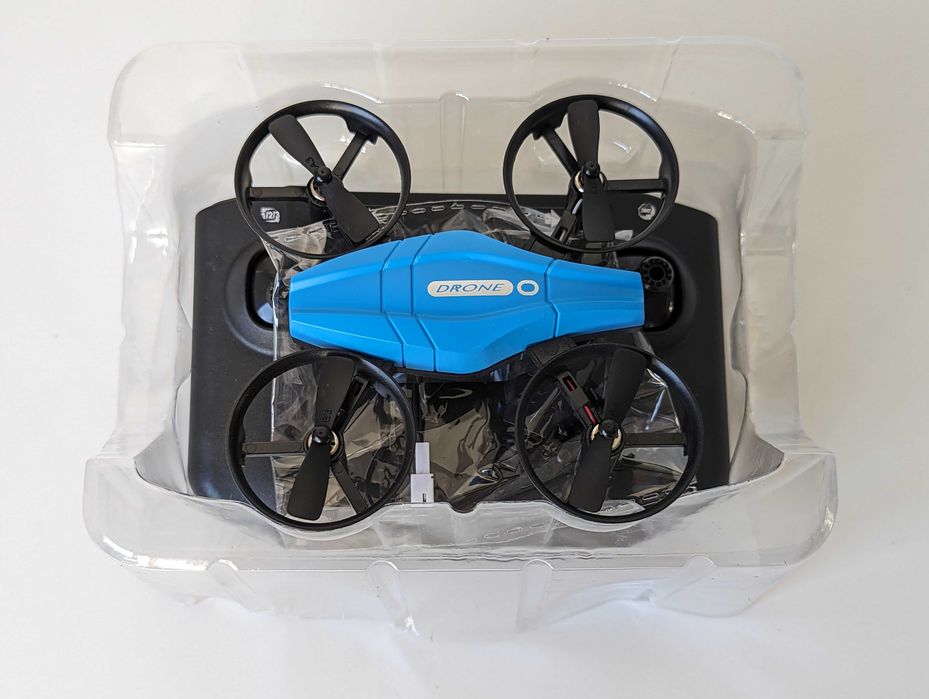 Drone Mini Quadcopter | Acrobata | Com proteções | GT1 Azul64284853399425122