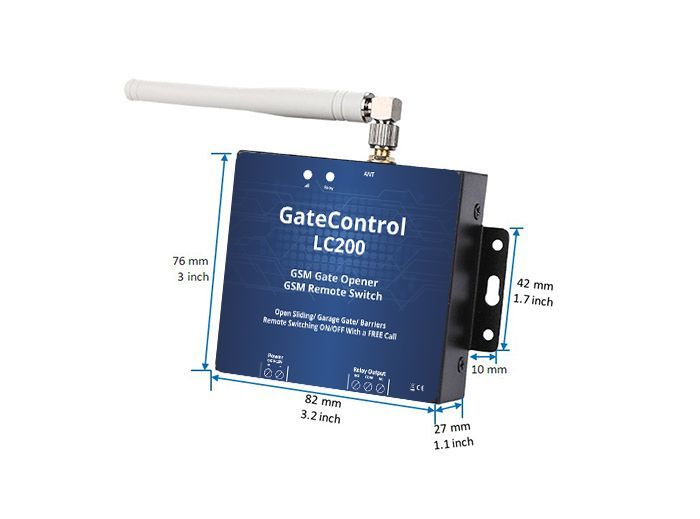Gatecontrol LC200, abrir portões por GSM