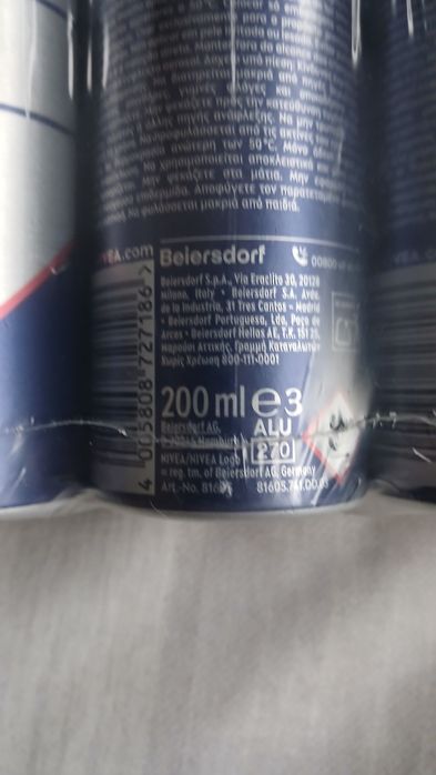 5x 200ml Nivea Men Dry Impact Desodorizante