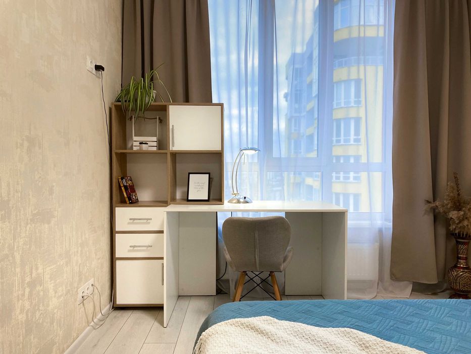 Затишна 1к квартира МВЦ Лівобережна/Левобережная, ЖК Каховська