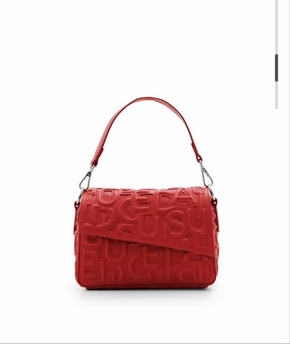 Desigual сумка червоного кольору