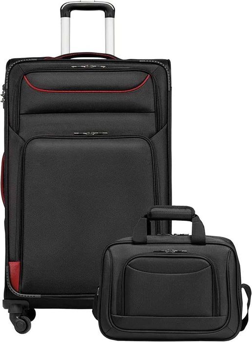 Walizka + torba zestaw 80 x 48 x 35 cm materiałowa