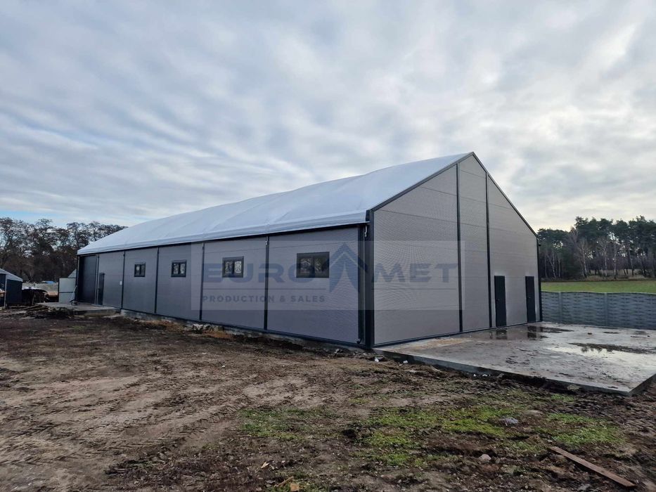 Hala namiotowa ocieplana 12x30x4.5 EURO-MET
