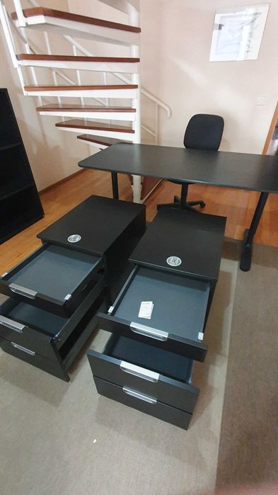 Blocos gavetas com rodizios IKEA linha Galant 2 unidades