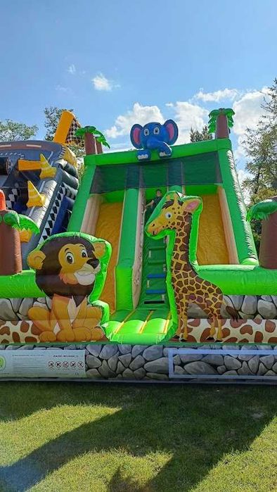 Zamek dmuchany Dmuchaniec wynajem dmuchańców bigballers tor przeszkód