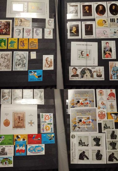 Polskie znaczki pocztowe bez stempli - gruby klaser