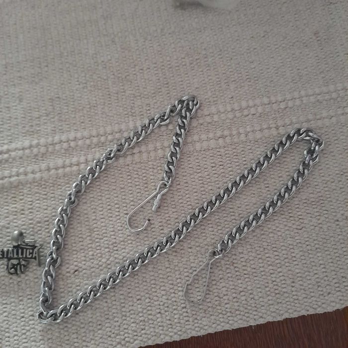 wisior metallica z łańcuchem i pieszczocha