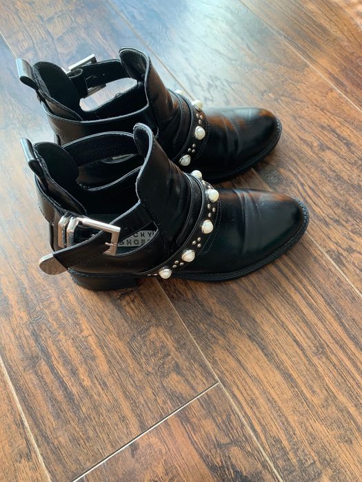 Buty botki czarne damskie 36