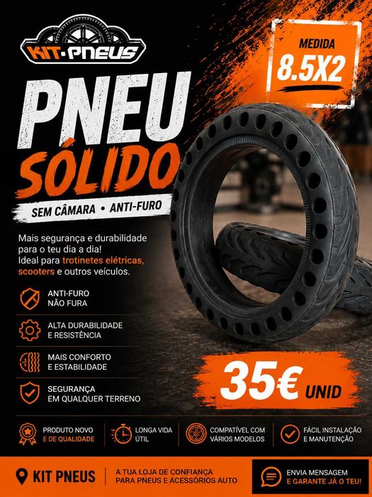 PNEU SÓLIDO 8.5x2 – ANTI-FURO