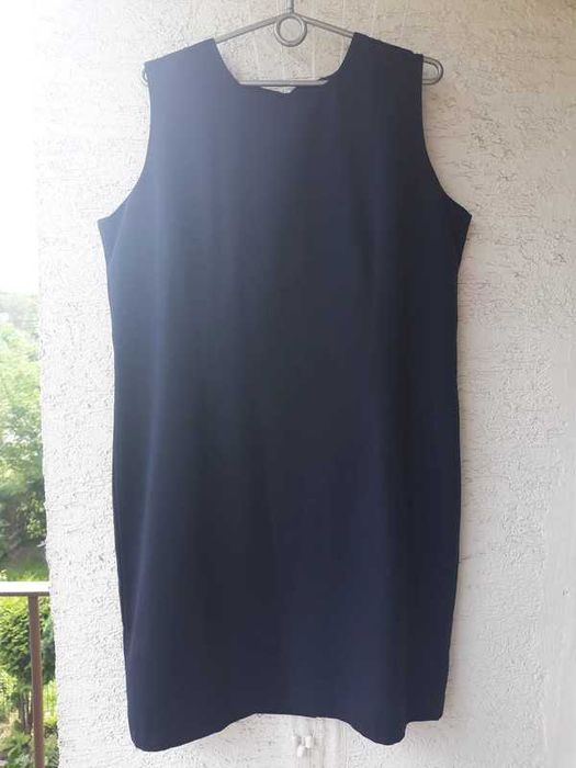 Elegancka granatowa sukienka 46 ESTELLE