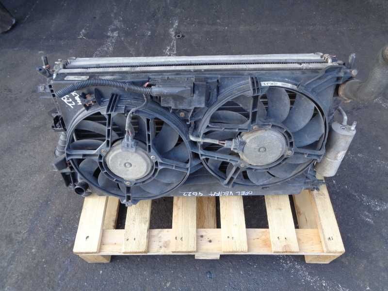 Chłodnica wody klimy wentylatory Opel vectra c 2.0 T Komplet 24410989